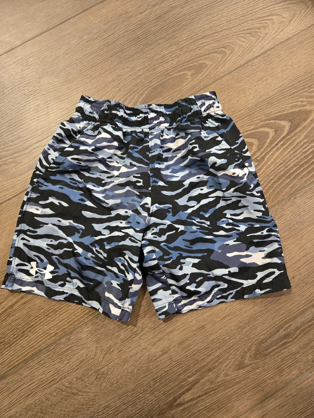 Under Armour Boy’s Blue Camo Athletic Shorts